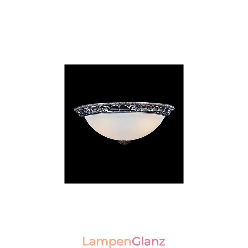 Deckenleuchte Glas Harz Silber Carving Retro Europäischen Klassischen
