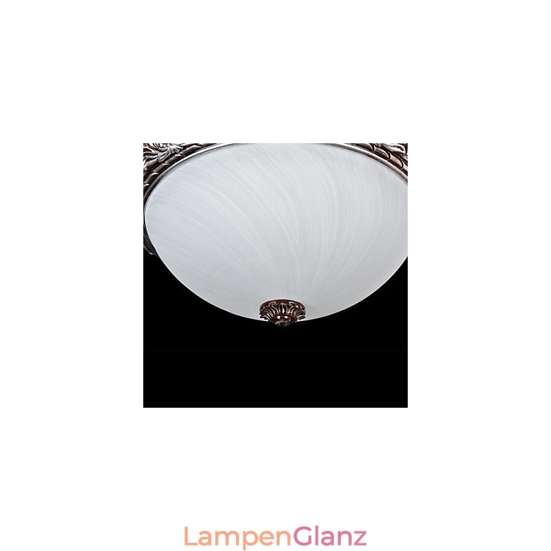 Deckenleuchte Glas Harz Silber Carving Retro Europäischen Klassischen