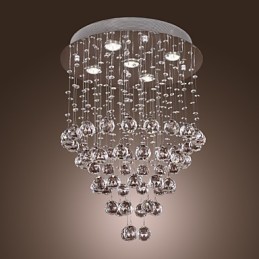 Kristall-Kronleuchter mit 5-flammigem Design (K9-Kristall)