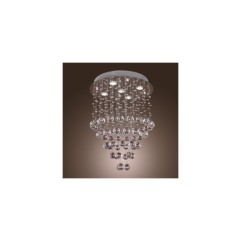 Kristall-Kronleuchter mit 5-flammigem Design (K9-Kristall)