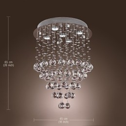 Kristall-Kronleuchter mit 5-flammigem Design (K9-Kristall)