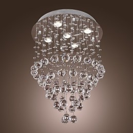 Kristall-Kronleuchter mit 5-flammigem Design (K9-Kristall)