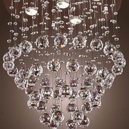 Kristall-Kronleuchter mit 5-flammigem Design (K9-Kristall)