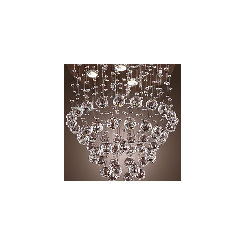 Kristall-Kronleuchter mit 5-flammigem Design (K9-Kristall)