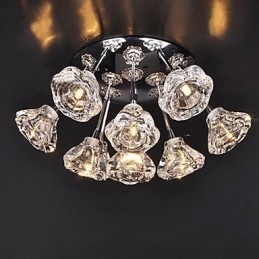 Moderne zeitgenössische rustikale Lodge Chrom Metall Unterputz