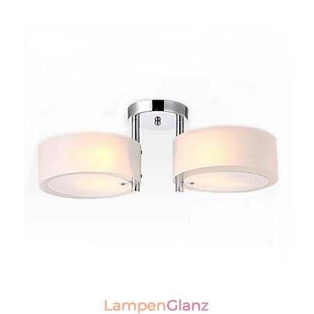 Moderne Deckenleuchte mit 2 Lichtern aus Metall