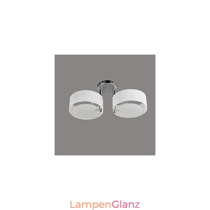 Moderne Deckenleuchte mit 2 Lichtern aus Metall