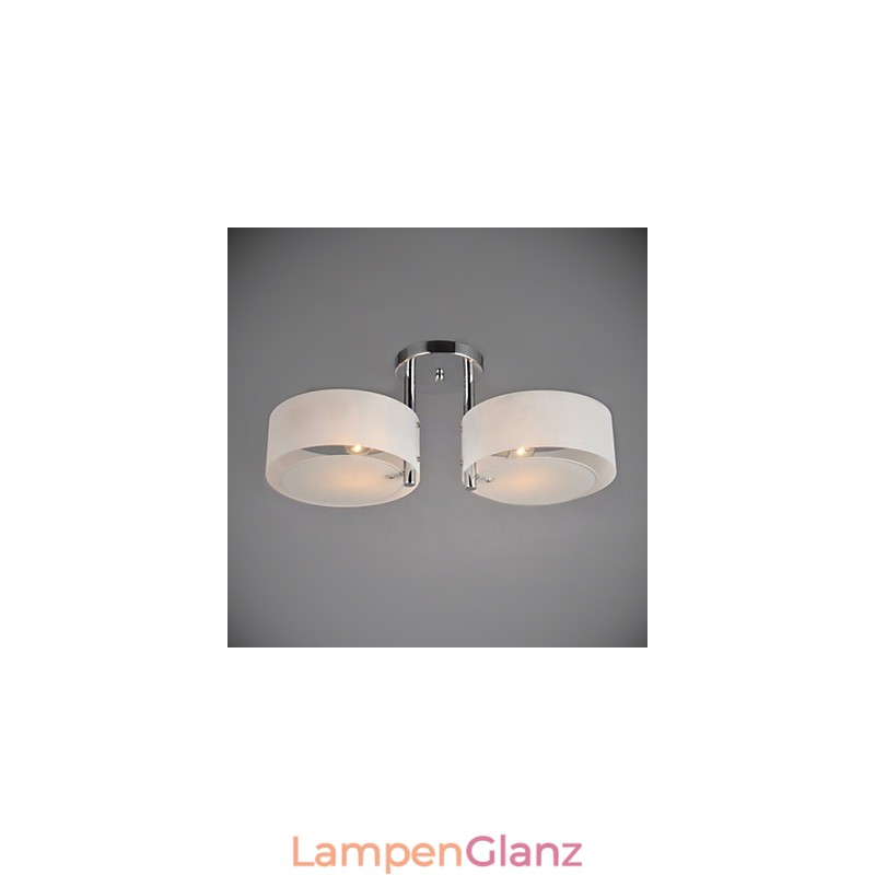 Moderne Deckenleuchte mit 2 Lichtern aus Metall