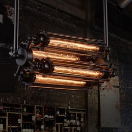 Rustic Lodge Retro Mini Style Electroplated Metal Chandelier