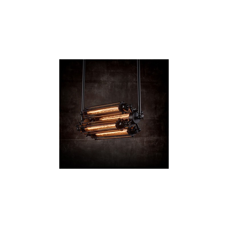 Rustic Lodge Retro Mini Style Electroplated Metal Chandelier