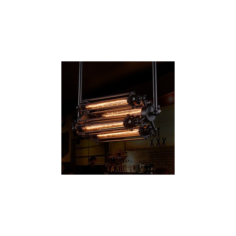 Rustic Lodge Retro Mini Style Electroplated Metal Chandelier