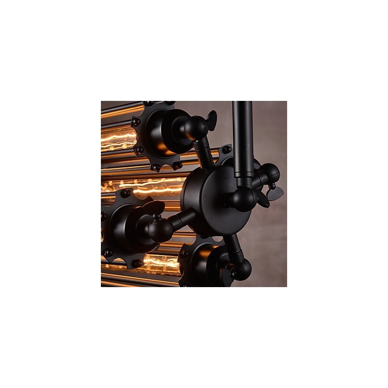 Rustic Lodge Retro Mini Style Electroplated Metal Chandelier