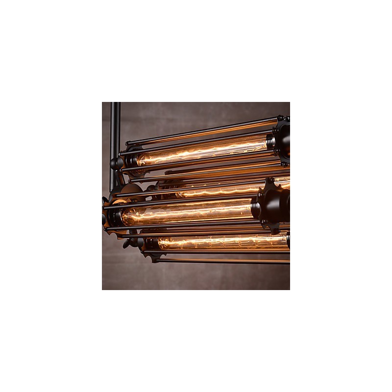 Rustic Lodge Retro Mini Style Electroplated Metal Chandelier