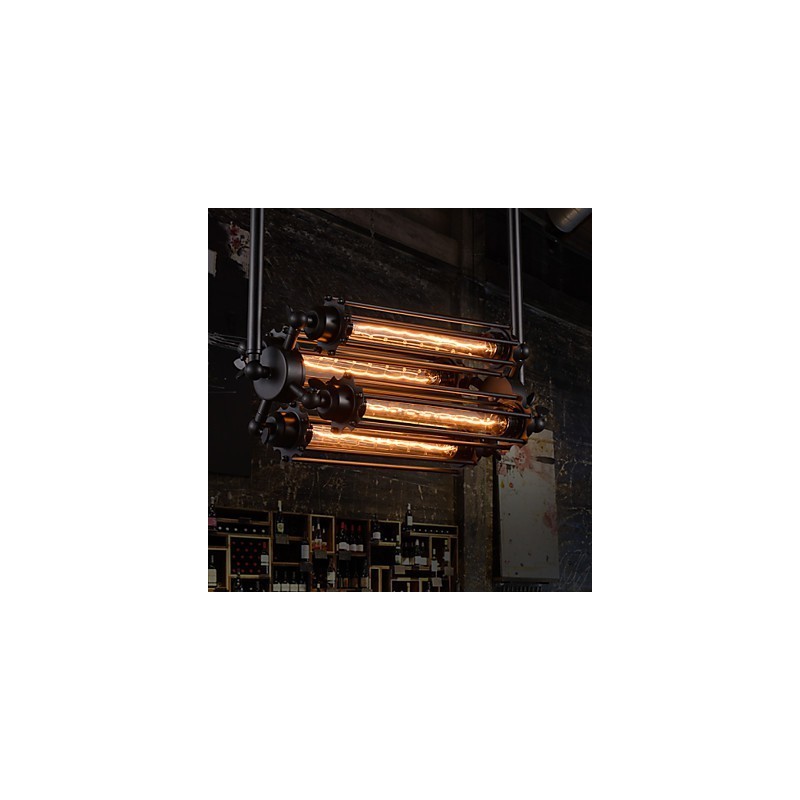 Rustic Lodge Retro Mini Style Electroplated Metal Chandelier