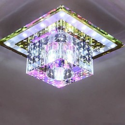 Kristall Deckenleuchte Spotlight SMD 3W Kreative Lampe Leuchtstoffröhre Bunte Farbe Dome Licht