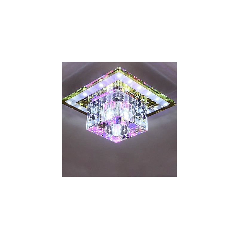 Kristall Deckenleuchte Spotlight SMD 3W Kreative Lampe Leuchtstoffröhre Bunte Farbe Dome Licht