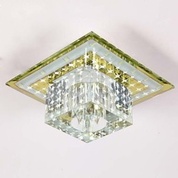 Kristall Deckenleuchte Spotlight SMD 3W Kreative Lampe Leuchtstoffröhre Bunte Farbe Dome Licht