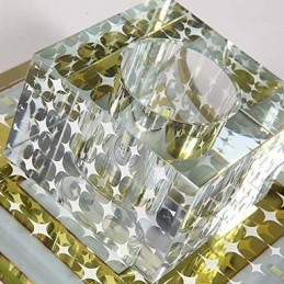 Kristall Deckenleuchte Spotlight SMD 3W Kreative Lampe Leuchtstoffröhre Bunte Farbe Dome Licht