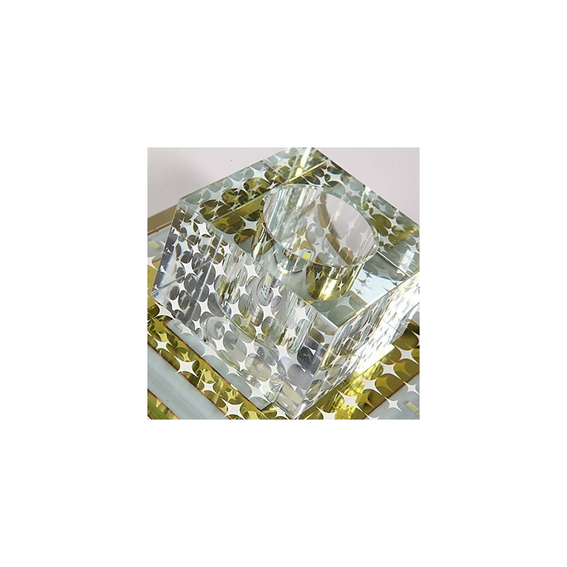 Kristall Deckenleuchte Spotlight SMD 3W Kreative Lampe Leuchtstoffröhre Bunte Farbe Dome Licht