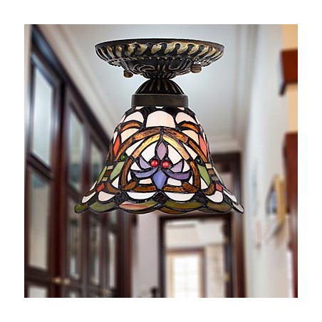 Europäische ländliche kreative Kunst Buntglas absorbieren Kuppellampe Licht Europäische ländliche kreative Kunst Buntglas absorbieren Kuppellampe Licht
