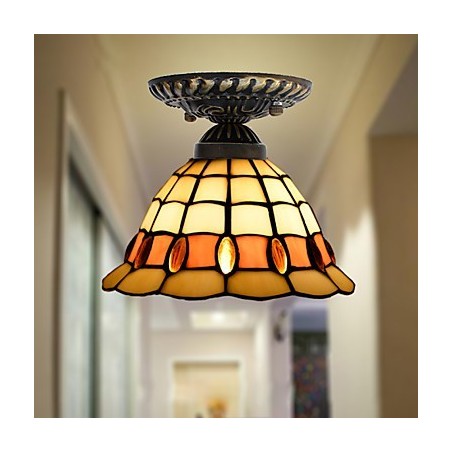 Europäische ländliche kreative Kunst Buntglas absorbieren Kuppellampe Licht Europäische ländliche kreative Kunst Buntglas absorbieren Kuppellampe Licht