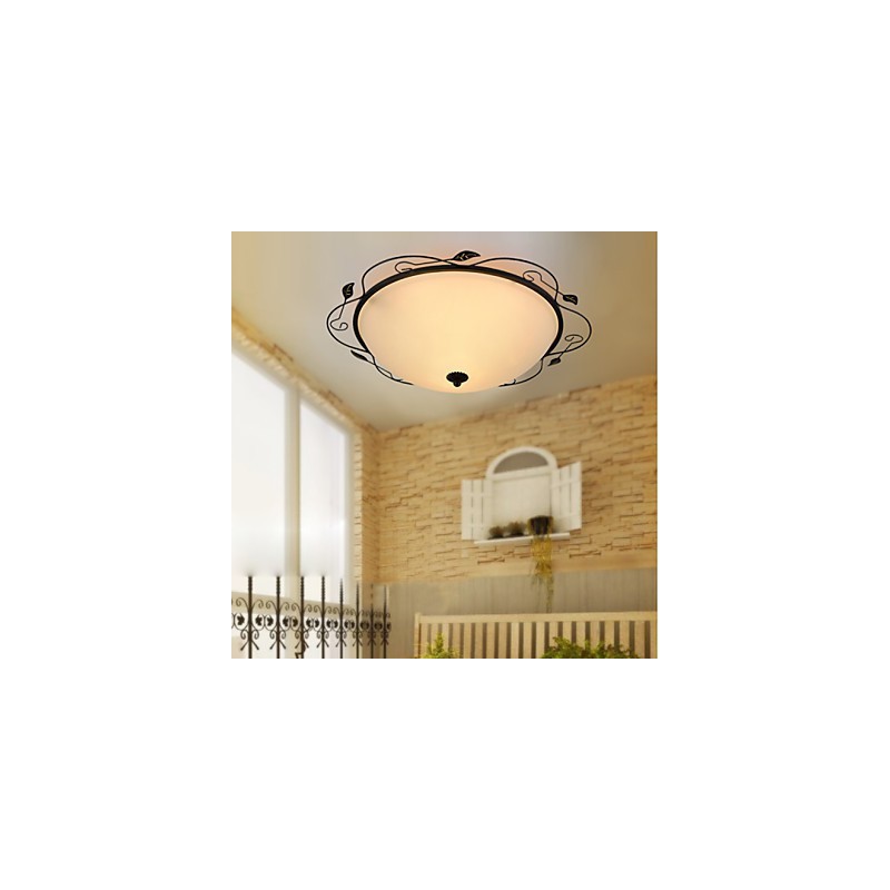 32CM Europa Typ Stil Ländlichen Klassischen Absorbieren Dome Licht Lampe