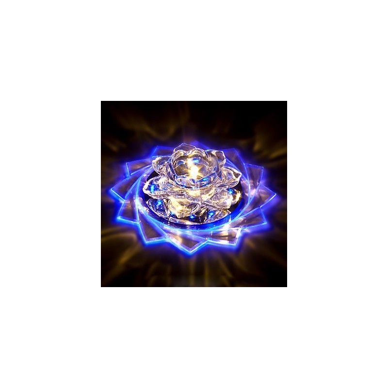 20*8,5 CM Mini Kristall Deckenleuchte Spotlight 3W Kreative Lampe Leuchtstoffröhre Bunte Farbe Quadratische Kuppel Licht