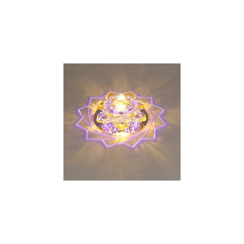 20*8,5 CM Mini Kristall Deckenleuchte Spotlight 3W Kreative Lampe Leuchtstoffröhre Bunte Farbe Quadratische Kuppel Licht