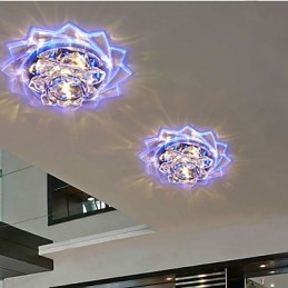20*8,5 CM Mini Kristall Deckenleuchte Spotlight 3W Kreative Lampe Leuchtstoffröhre Bunte Farbe Quadratische Kuppel Licht