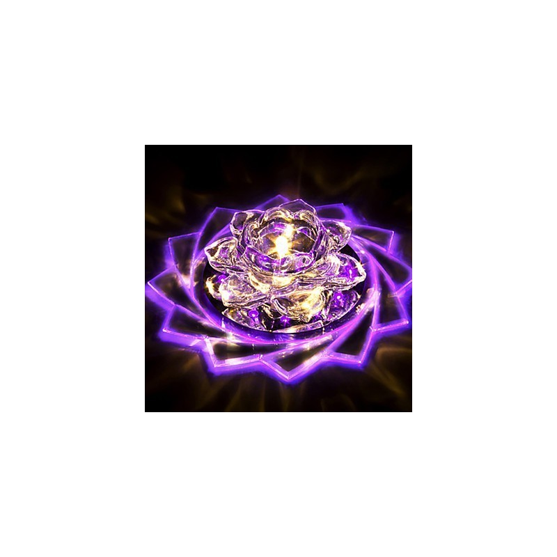 20*8,5 CM Mini Kristall Deckenleuchte Spotlight 3W Kreative Lampe Leuchtstoffröhre Bunte Farbe Quadratische Kuppel Licht