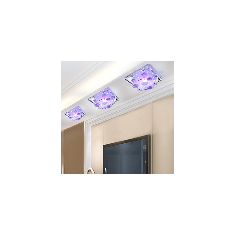 Quadratische Pockenlampe Licht Kristall Licht Kreative Kuppel Licht Rohr Lampe Licht