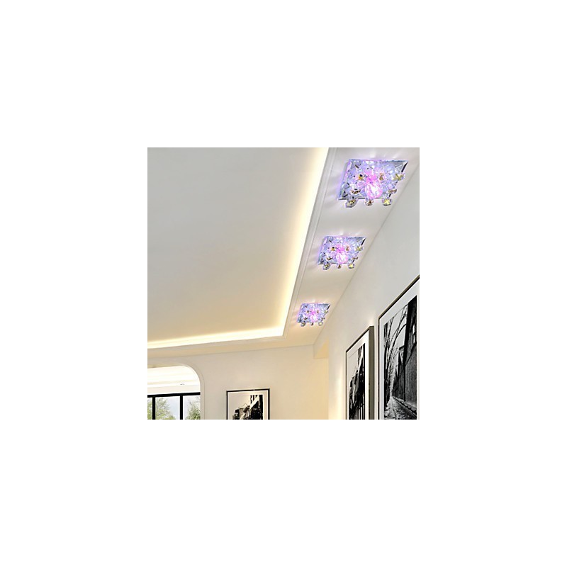 Quadratische Pockenlampe Licht Kristall Licht Kreative Kuppel Licht Rohr Lampe Licht
