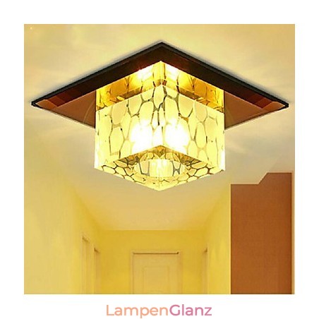 Mini Kristall Deckenleuchte Spotlight 3W Kreative Lampe Leuchtstoffröhre Bunte Farbe Quadratische Kuppelleuchte