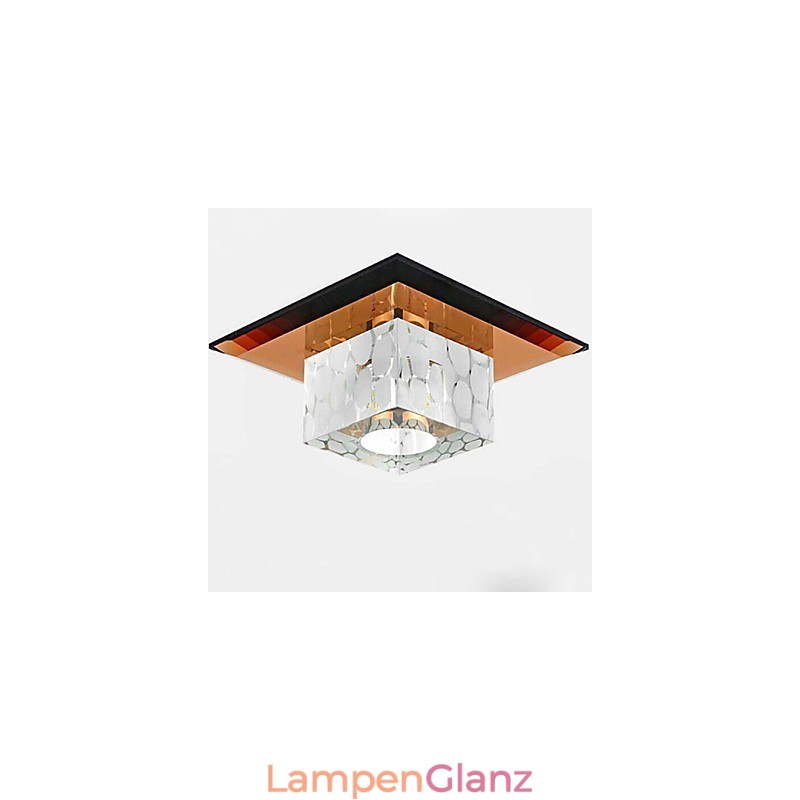 Mini Kristall Deckenleuchte Spotlight 3W Kreative Lampe Leuchtstoffröhre Bunte Farbe Quadratische Kuppelleuchte