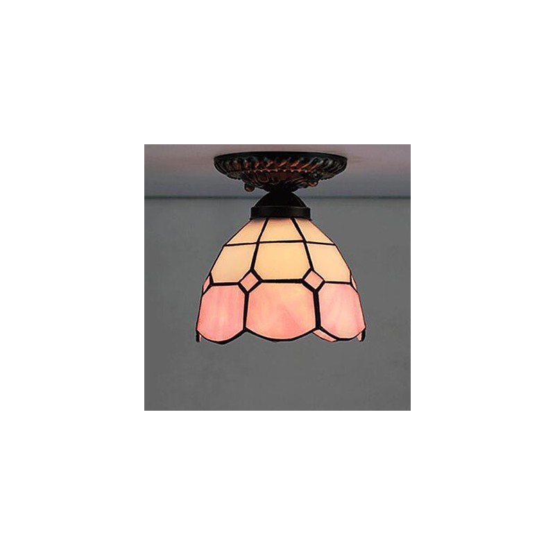 17 * Europäischen Ländlichen Kreativen Kunst Glasmalerei Absorbieren Kuppel Lampe Licht