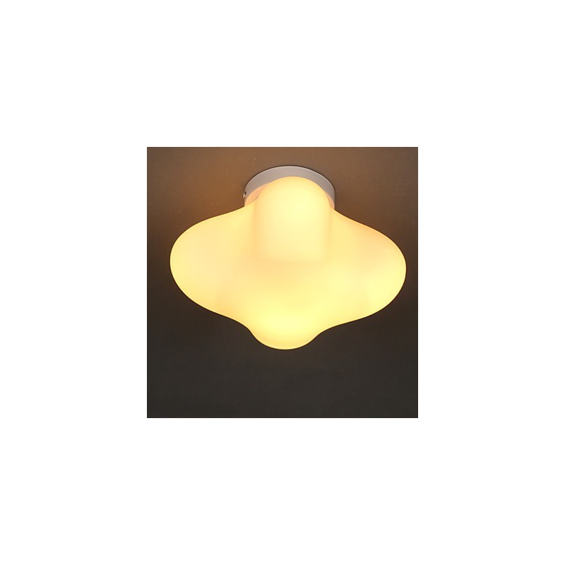 22*22CM Zeitgenössische Und Vertraglich Einkopf Glück Gras Glaskuppel Licht