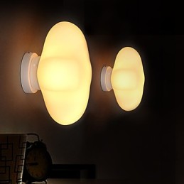 22*22CM Zeitgenössische Und Vertraglich Einkopf Glück Gras Glaskuppel Licht