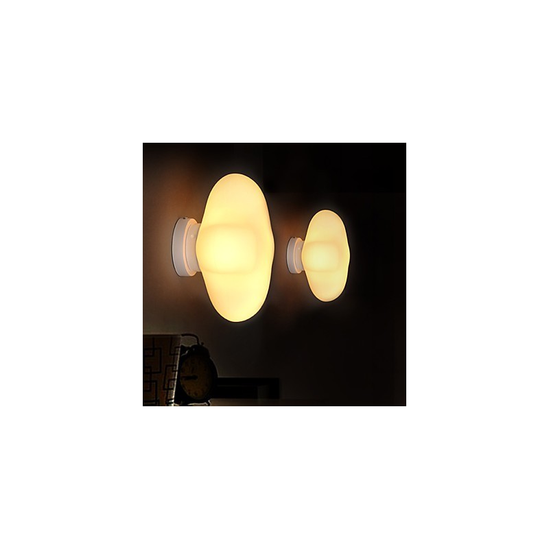 22*22CM Zeitgenössische Und Vertraglich Einkopf Glück Gras Glaskuppel Licht