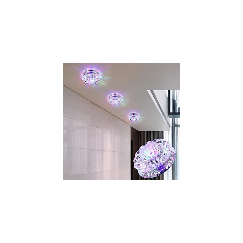 Kristall Deckenleuchte Spotlight SMD 3W Kreative Lampe Absorbieren Kuppel Licht