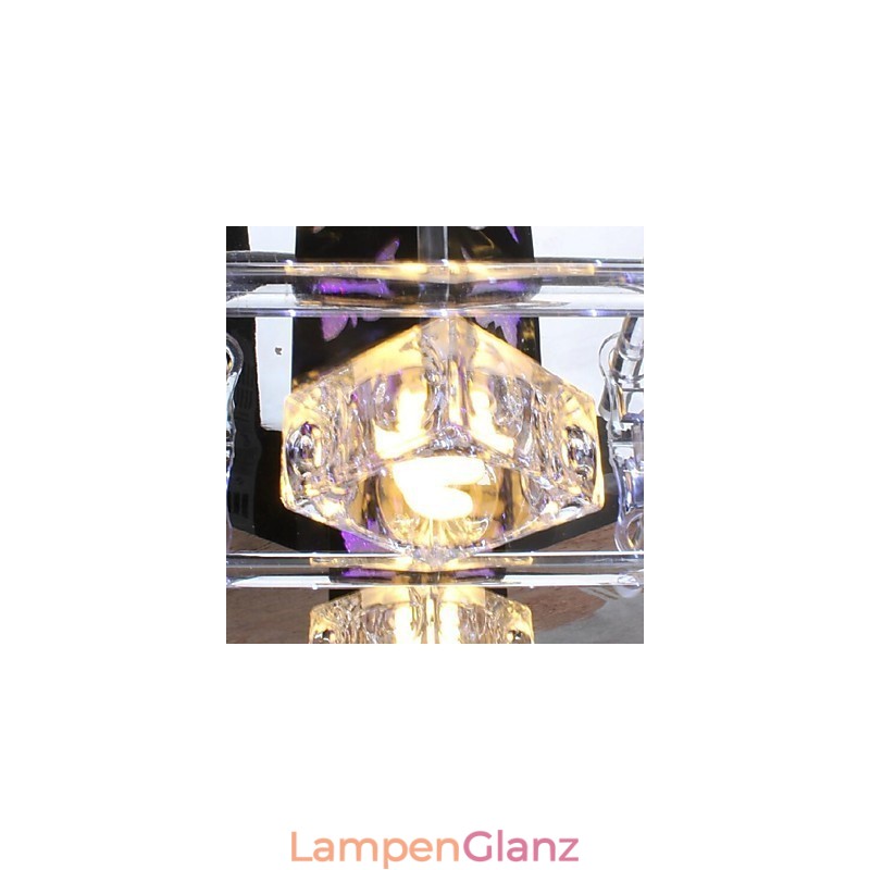 Moderne zeitgenössische Kristallglas-Unterputzleuchte