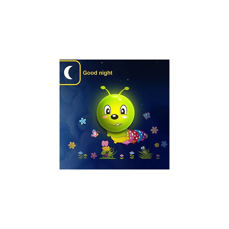 Caterpillar Hochtemperaturbeständiges Kunststofflicht und 10 ° C können kreative 3D-Tapeten-Wandlampe entfernen