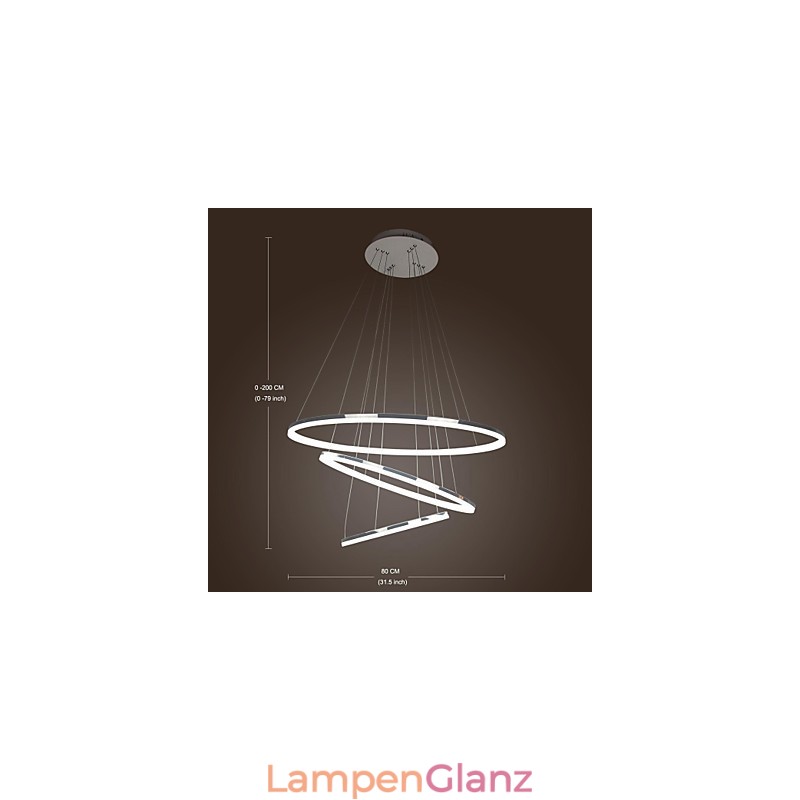 70W moderne Pendelleuchte im zeitgenössischen Mini-Stil aus galvanisiertem Metall