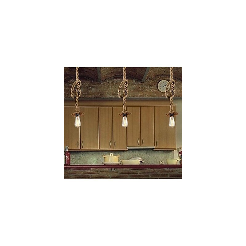 Traditionelle klassische rustikale Lodge Vintage Country Retro Pendelleuchte