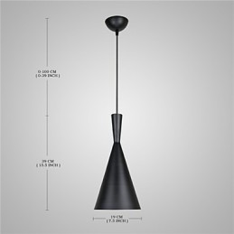 Pendelleuchte Retro Vintage Tom Dixon Design Schwarz Weiß C Typ Cafe Pendelleuchten