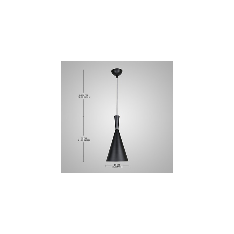 Pendelleuchte Retro Vintage Tom Dixon Design Schwarz Weiß C Typ Cafe Pendelleuchten