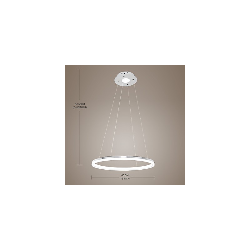 Modernes Design Pendelleuchte Hochwertige Acryl Single Ring Fit