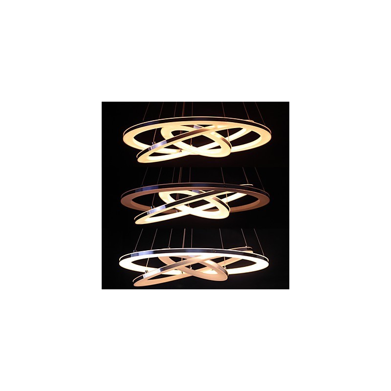 Moderne Pendelleuchte 3 Ringe Pendelleuchte Acryl