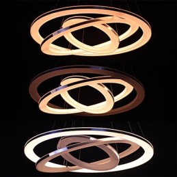 Moderne Pendelleuchte 3 Ringe Pendelleuchte Acryl