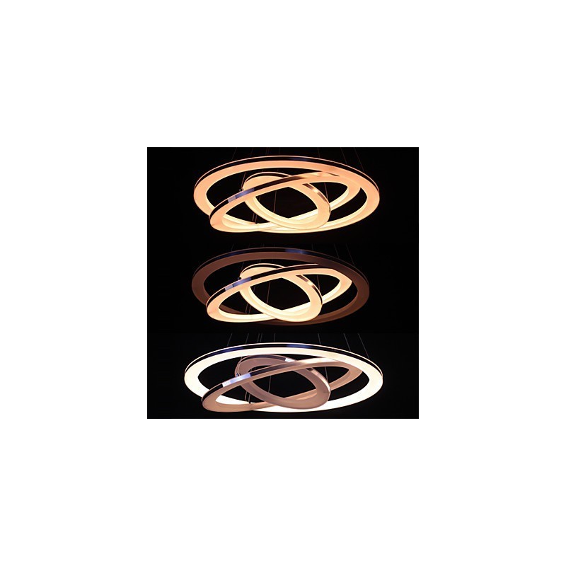 Moderne Pendelleuchte 3 Ringe Pendelleuchte Acryl