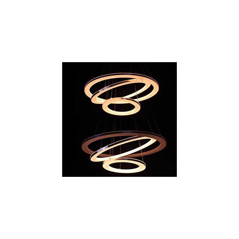 Moderne Pendelleuchte 3 Ringe Pendelleuchte Acryl